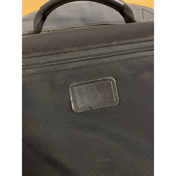TUMI Alpha Expandable Black Portfolio Laptop Briefcase Ballistic Nylon 209D3 - Picture 2 of 6